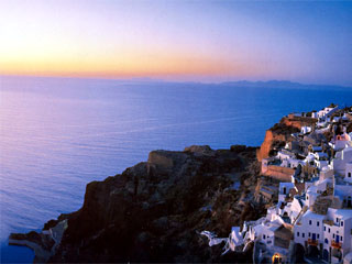 santorini-super tour- sunset in fira santorini