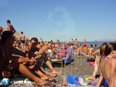 Santorini Perivolos Beach