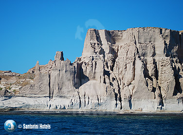 Santorini Caldera walls