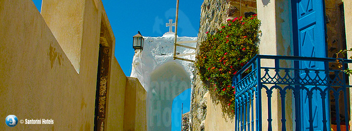 Santorini village