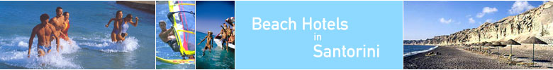 Santorini island beach vacations