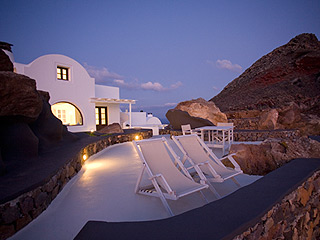Aenaon Hotel Imerovigli Veranda