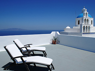 Aethrio Hotel Sunbathing Area