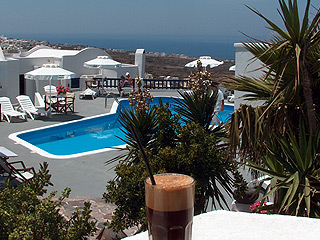 Agnadi Villa Foinikia Santorini Island Terrace Pool