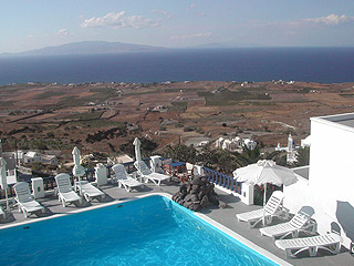 Agnadi Villa Foinikia Santorini Poll View Terrace