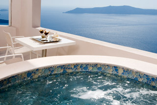 Andromeda Gold Suites Outdoor Jacuzzi