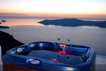 Andromeda Villas Santorini Island Imerovigli Jacuzzi