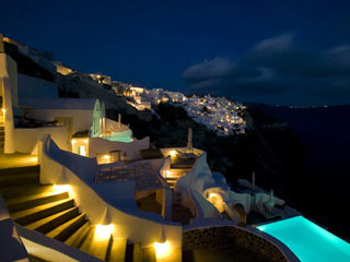 Andronis Luxury Suites At Night