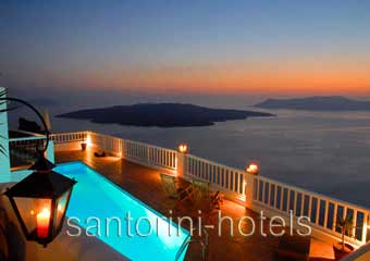 Athina Suites Santorini By Night