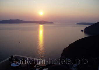 Cori Rigas Sunset View Santorini