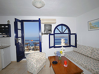 Efterpi Viilas Santorini Living Room