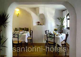 Fanari Villas Santorini Breakfast Room
