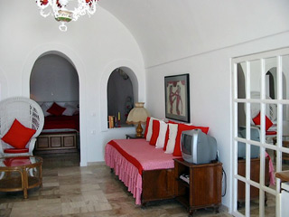 Lampetia Villas Living Room Santorini