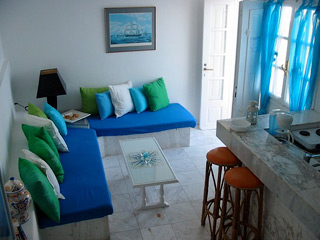 Lampetia Villas Santorini Sitting Room