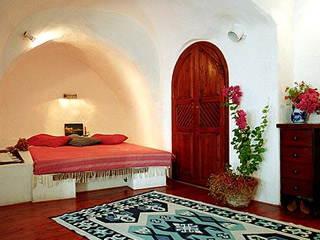 Lava Oias Traditional Houses Oia Santorini Bedroom