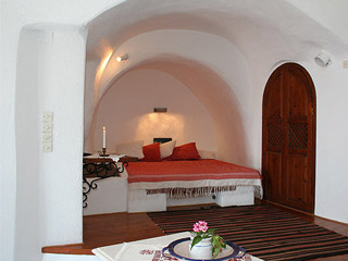 Lava Oias Traditional Houses Santorini Bedroom