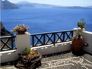 Lava Oias Traditional Houses Santorini Veranda