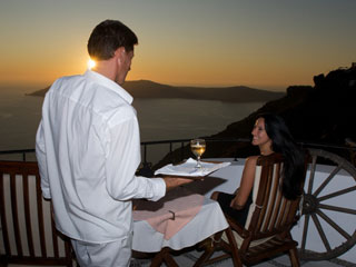 Pegasus Suites Santorini Outdoor Dinner
