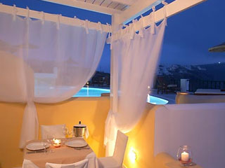 Santorini Princess Dining Area