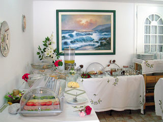 Santorinis Balcony Hotel Breakfast