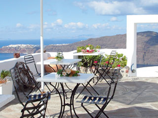 Santorinis Balcony Hotel Terrace