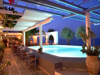 Sigalas Hotel Pool At Night