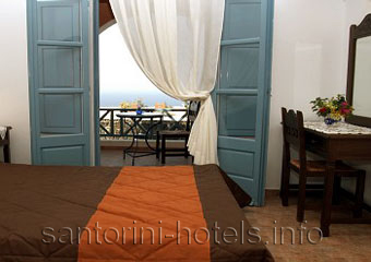 Villa Anemoessa Oia Bedroom Balcony