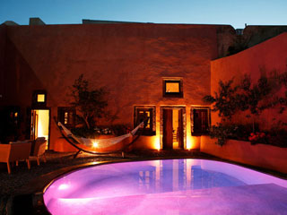 Villa Io Pool At Night