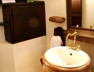 Winery Canava Mansions Santorini Bathroom