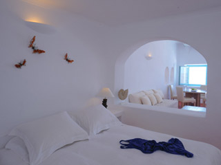 White Hotel Santorini Bedroom