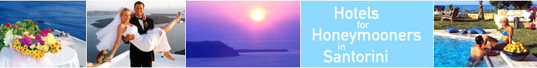 Santorini island honeymoon vacations