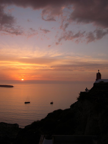 tour to oia santorini - oia sunset