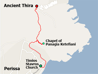 Hiking Ancient Thera - Perissa path