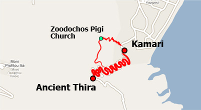 Hiking Kamari - Ancient Thera path