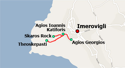 Hiking Skaros path