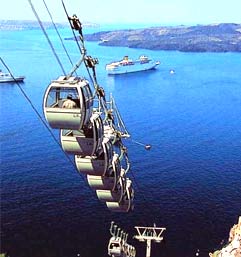 santorini cable car