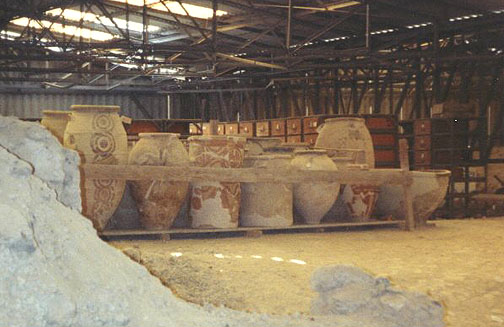 santorini akrotiri excavations