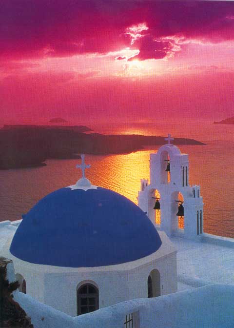 Beautiful Sunset Santorini
