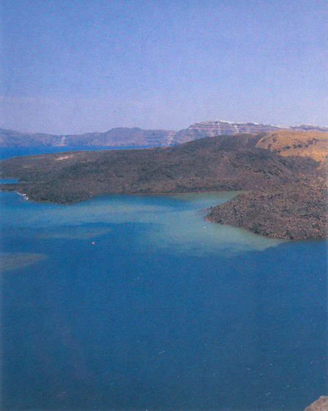 volcanoes santorini nea kameni