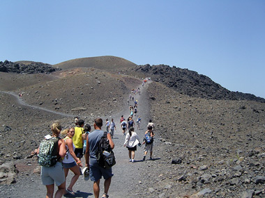 santorini volcano - volcano