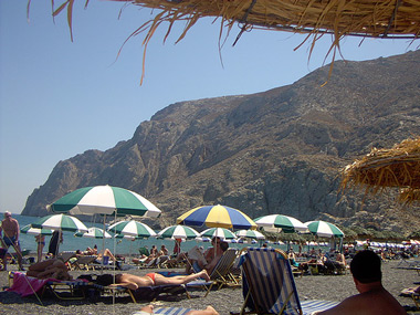 santorini - kamari beach