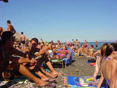 santorini - perissa beach