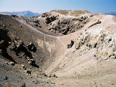 santorini volcano - volcano