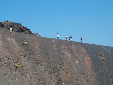 santorini volcano - volcano