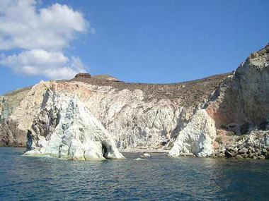 santorini - white beach