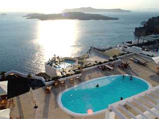 Calderas Lilium Apartment -pool with caldera view- Santorini- first class hotels santorini 