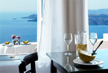Calderas Lilium Apartment Santorini- first class hotels santorini -restaurant
