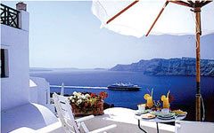 Fanari Villas Santorini view