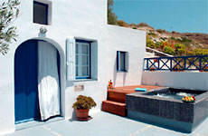 Ikies Hotel -carpenter's house-caldera view-Santorini Greece view