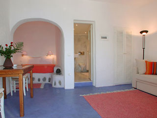 Porto Fira Santorini hotel room